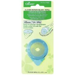 Clover Rotary Cutter Blade Straight CL7508 Single 45mm Plus Cover