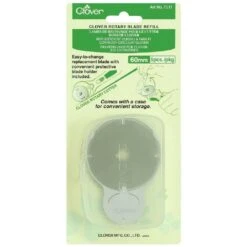 Clover Rotary Cutter Blade Straight CL7511 Refill 60mm Pack Of 5 Plus Cover