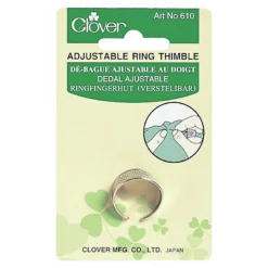 Clover Selection Of Thimbles Sewing Quilting Leather Thimble