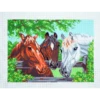 Collection DArt Three Horses Printed 14 Count Cotton Aida Canvas Cross Stitch -OHSEWCRAFTY collection dart three horses printed 14 count cotton aida canvas cross stitch