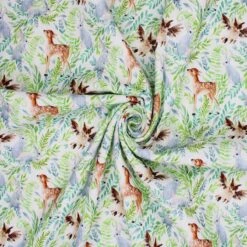 Cotton Corduroy Fabric Forest Friends