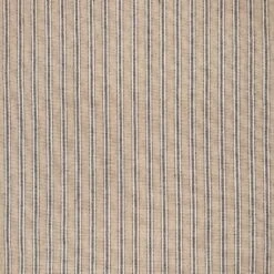 Cotton Linen Look Fabric Ticking Stripes – Wide Width, Soft & Durable 280cm Wide