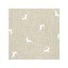 Cotton Rich Linen Look Fabric Leaping Stags Deer Upholstery 140cm Wide -OHSEWCRAFTY cotton rich linen look fabric leaping stags deer upholstery 140cm wide