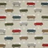 Cotton Rich Look Fabric VW Camper Vans Adventures Upholstery 140cm Wide -OHSEWCRAFTY cotton rich look fabric vw camper vans adventures upholstery 140cm wide