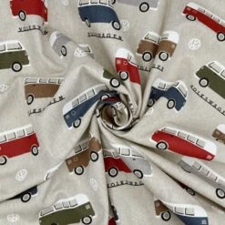 Cotton Rich Look Fabric VW Camper Vans Adventures Upholstery 140cm Wide 9 Cotton Rich Look Fabric VW Camper Vans Adventures Upholstery 140cm Wide -OHSEWCRAFTY cotton rich look fabric vw camper vans adventures upholstery 140cm wide 2