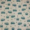 Cotton Rich Look Fabric VW Camper Vans Surfing Holidays Upholstery 140cm Wide -OHSEWCRAFTY cotton rich look fabric vw camper vans surfing holidays upholstery 140cm wide