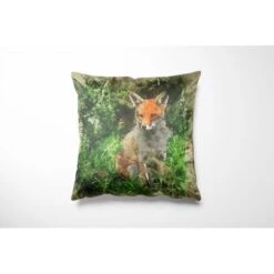 Crafty Cotton Art Linen Canvas Look Fabric Fox Panel Upholstery 7 Crafty Cotton Art Linen Canvas Look Fabric Fox Panel Upholstery -OHSEWCRAFTY crafty cotton art linen canvas look fabric fox panel upholstery 2