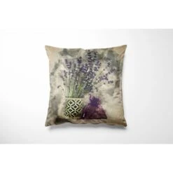 Crafty Cotton Art Linen Canvas Look Fabric Lavender Floral Panel Upholstery -OHSEWCRAFTY crafty cotton art linen canvas look fabric lavender floral panel upholstery 2