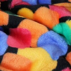 Cuddle Fleece Fabric Soft Luxurious Arty Shapes Rainbow Abstract 144cm Wide -OHSEWCRAFTY cuddle fleece fabric soft luxurious arty shapes rainbow abstract 144cm wide 3