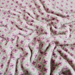 Cuddle Fleece Fabric Soft Luxurious Geometric Flower Floral Park Lane 144cm Wide -OHSEWCRAFTY cuddle fleece fabric soft luxurious geometric flower floral park lane 144cm wide 2