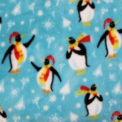 Cuddle Fleece Fabric Soft Luxurious Perfect Penguins Christmas Winter 144cm Wide -OHSEWCRAFTY cuddle fleece fabric soft luxurious perfect penguins christmas winter 144cm wide 2