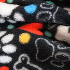 Cuddle Fleece Fabric Soft Luxurious Pet Love Paw Print Bones Hearts 144cm Wide -OHSEWCRAFTY cuddle fleece fabric soft luxurious pet love paw print bones hearts 144cm wide 3