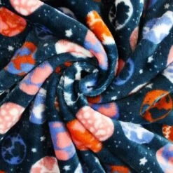 Cuddle Fleece Fabric Soft Luxurious What An Earth Space Stars Planets 144cm Wide -OHSEWCRAFTY cuddle fleece fabric soft luxurious what an earth space stars planets 144cm wide 2