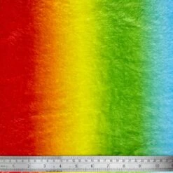 Cuddle Fleece Fabric Super Soft Rainbow Stripe Colours 150cm Wide -OHSEWCRAFTY cuddle fleece fabric super soft rainbow stripe colours 150cm wide 1