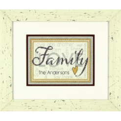 Dimensions Counted Cross Stitch Kit Family 17 X 12cm