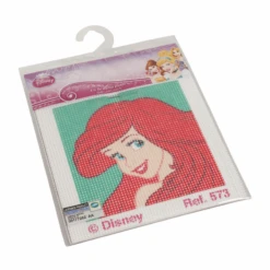 Disney Cross Stitch Kit 11 Count Cotton Printed Aida Aurora Ana Ariel Belle