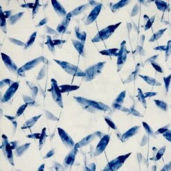 Double Gauze Cotton Fabric Lightweight Avignon Leaves 132cm Wide