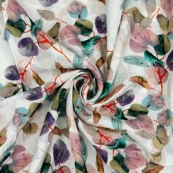 Double Gauze Cotton Fabric Lightweight Nancy Leaves 132cm Wide 7 Double Gauze Cotton Fabric Lightweight Nancy Leaves 132cm Wide -OHSEWCRAFTY double gauze cotton fabric lightweight nancy leaves 132cm wide 2