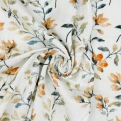 Double Gauze Cotton Fabric Lightweight Nantes Floral 132cm Wide -OHSEWCRAFTY double gauze cotton fabric lightweight nantes floral 132cm wide 2