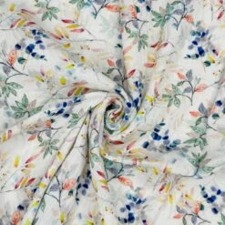 Double Gauze Cotton Fabric Lightweight Orleans Floral 132cm Wide -OHSEWCRAFTY double gauze cotton fabric lightweight orleans floral 132cm wide 2