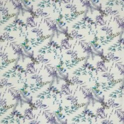 Double Gauze Cotton Fabric Lightweight Paris Floral 132cm Wide
