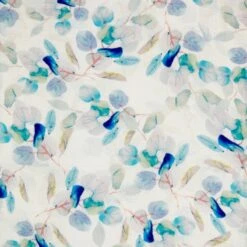 Double Gauze Cotton Fabric Lightweight Versailles Leaves 132cm Wide
