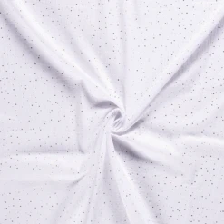 Double Gauze Muslin Gold Speckled Spots 100% Cotton Fabric 150cm Wide