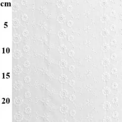 Eyelet Embroidery Cotton Fabric – Ava, Lightweight, Floral, Breathable & Elegant 130cm Wide