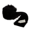 Faux Fur Trim 2m X 80mm Black Christmas Stocking Animal