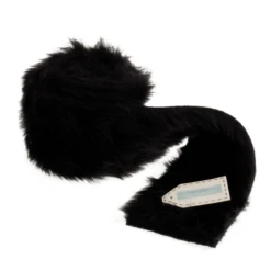 Faux Fur Trim 2m X 80mm Black Christmas Stocking Animal