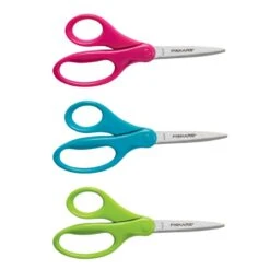 Fiskars F9458 Student Scissors Children's Antimicrobial 18cm/7in 10+ Years