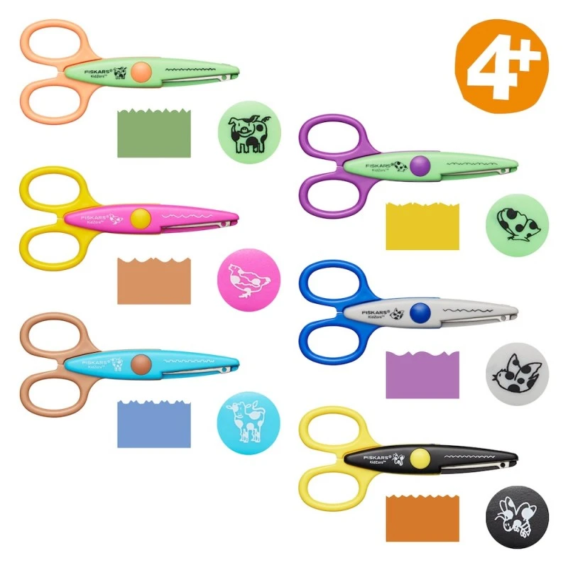 Fiskars Kidzors™ Kids Scissors – 6 Decorative Designs, Safe & Fun 3 Fiskars Kidzors™ Kids Scissors – 6 Decorative Designs, Safe & Fun