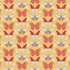 100% Cotton Patchwork Fabric Fly Collection Butterflies Birds & Beautiful Floral