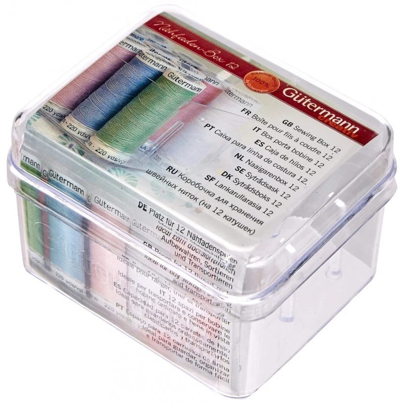 Gutermann 12 Spool Sewing Thread Box Crafts Storage 4 Gutermann 12 Spool Sewing Thread Box Crafts Storage - Image 2
