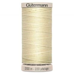 Gutermann 200m Hand Quilting Thread – 100% Cotton Waxed Finish
