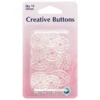 Hemline 12 X 22mm Creative Buttons Clear Plastic Decorate With Thread -OHSEWCRAFTY hemline 12 x 22mm creative buttons clear plastic decorate with thread