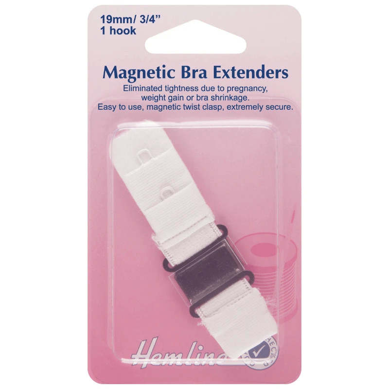 Hemline 19mm Magnetic Bra Back Extender Strap Pregnancy Weight Gain 3 Hemline 19mm Magnetic Bra Back Extender Strap Pregnancy Weight Gain