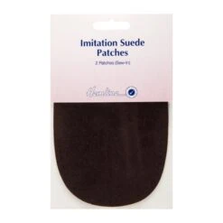 Hemline 2 X 15cm X 10cm Sew In Imitation Suede Mending Patches Repair Patch
