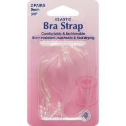 Hemline 2 X 9mm Clear Bra Straps Bikini Underwear