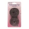Hemline 20mm X 1.25m Self Stick Hook & Loops Velour Tape Black Or White -OHSEWCRAFTY hemline 20mm x 125m self stick hook loops velour tape black or white