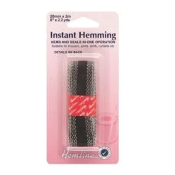 Hemline 2m X 20mm Instant Hemming Tape Hem And Seal Strong Bond
