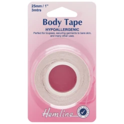 Hemline 3m X 25mm Body Tape Hypoallergenic Toupee Bra