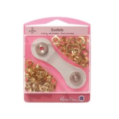 Hemline 40 X 5.5mm Eyelets With Tool Starter Kit