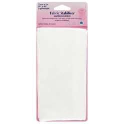 Hemline 73 X 100cm Fabric Stabiliser Water Soluble Machine Embroidery