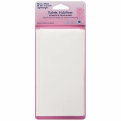 Hemline 90 X 50cm Lightweight Fusible Stabiliser Supports Fabric Sewing