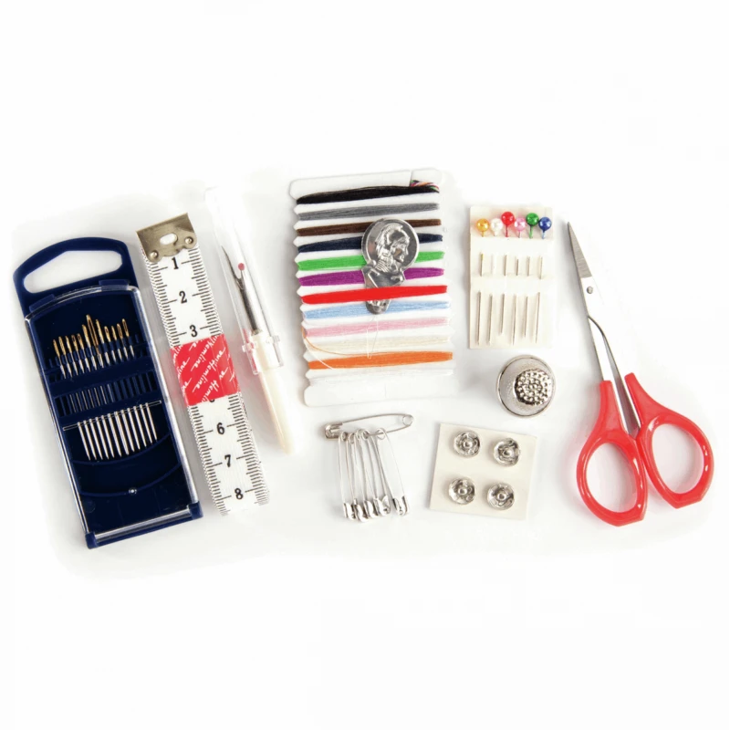 Hemline Deluxe Sewing Kit In Plastic Box Scissors Tape Measure Thread Pins Thimble 4 Hemline Deluxe Sewing Kit In Plastic Box Scissors Tape Measure Thread Pins Thimble - Image 2