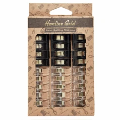 Hemline Gold Premium Quilters Clips Small 30 Pieces