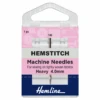 Hemline Hemstitch Sewing Machine Needle Medium 100/16 Klasse -OHSEWCRAFTY hemline hemstitch sewing machine needle medium 10016 klasse