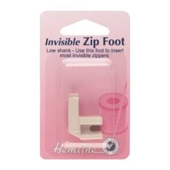 Hemline Invisible Zipper Foot Sewing Machine Low Shank