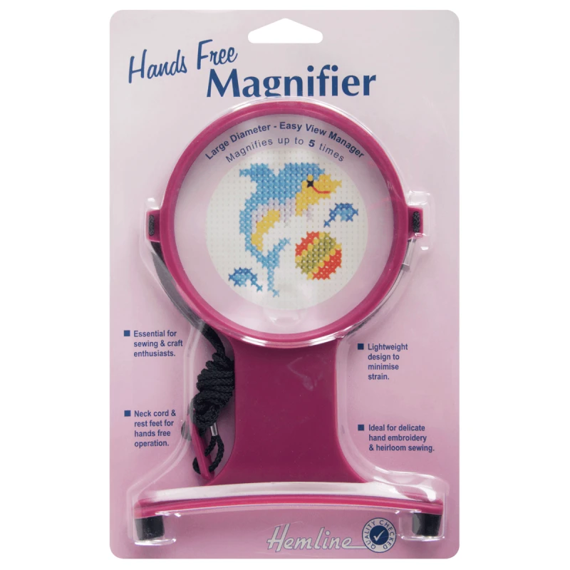 Hemline Magnifying Glass With Or Without Lamp Hands Free Cross Stitch Magnifier 3 Hemline Magnifying Glass With Or Without Lamp Hands Free Cross Stitch Magnifier